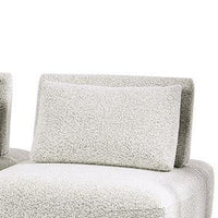 Stavan 2 Seater Modular Sofa, Light Gray Boucle, Adjustable Seat Depth - BM347600