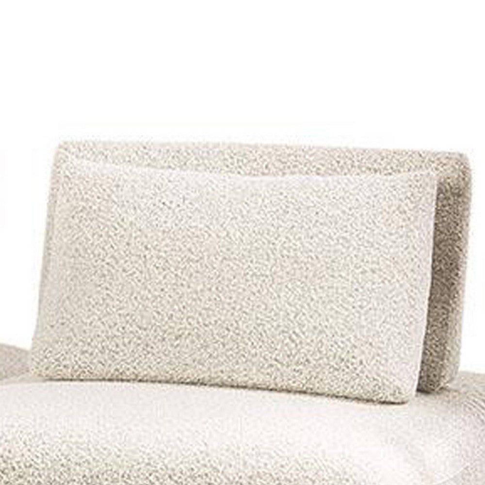 Stavan Modular 2 Seater Sofa, Beige Boucle and Adjustable Back Pillows - BM347602