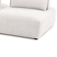 Stavan Modular 2 Seater Sofa, White Boucle, Adjustable Backs, 73 Inch - BM347610