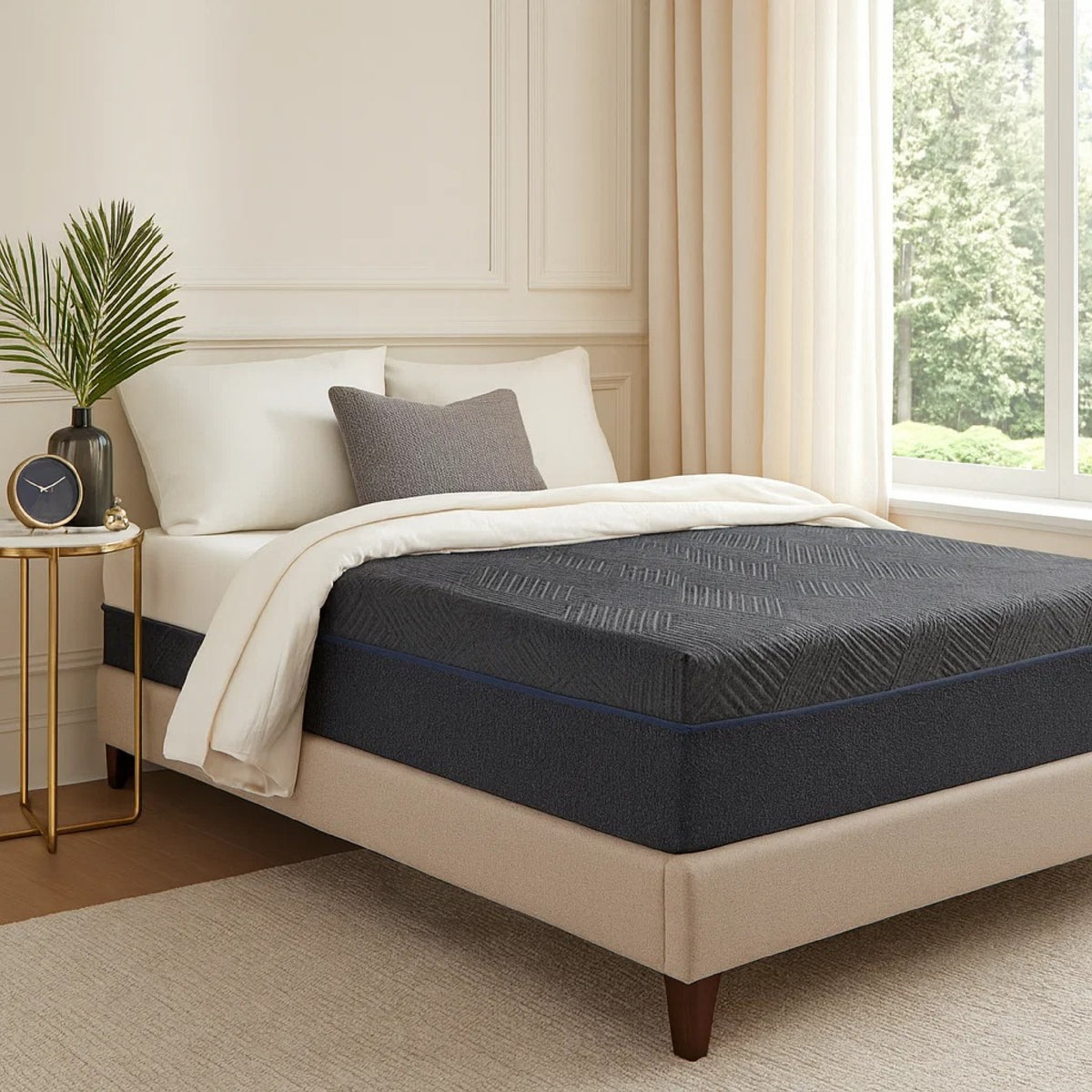 Bay King Size Mattress, Firm Green Tea Cool Gel Memory Foam, 11 Inch  - BM347841