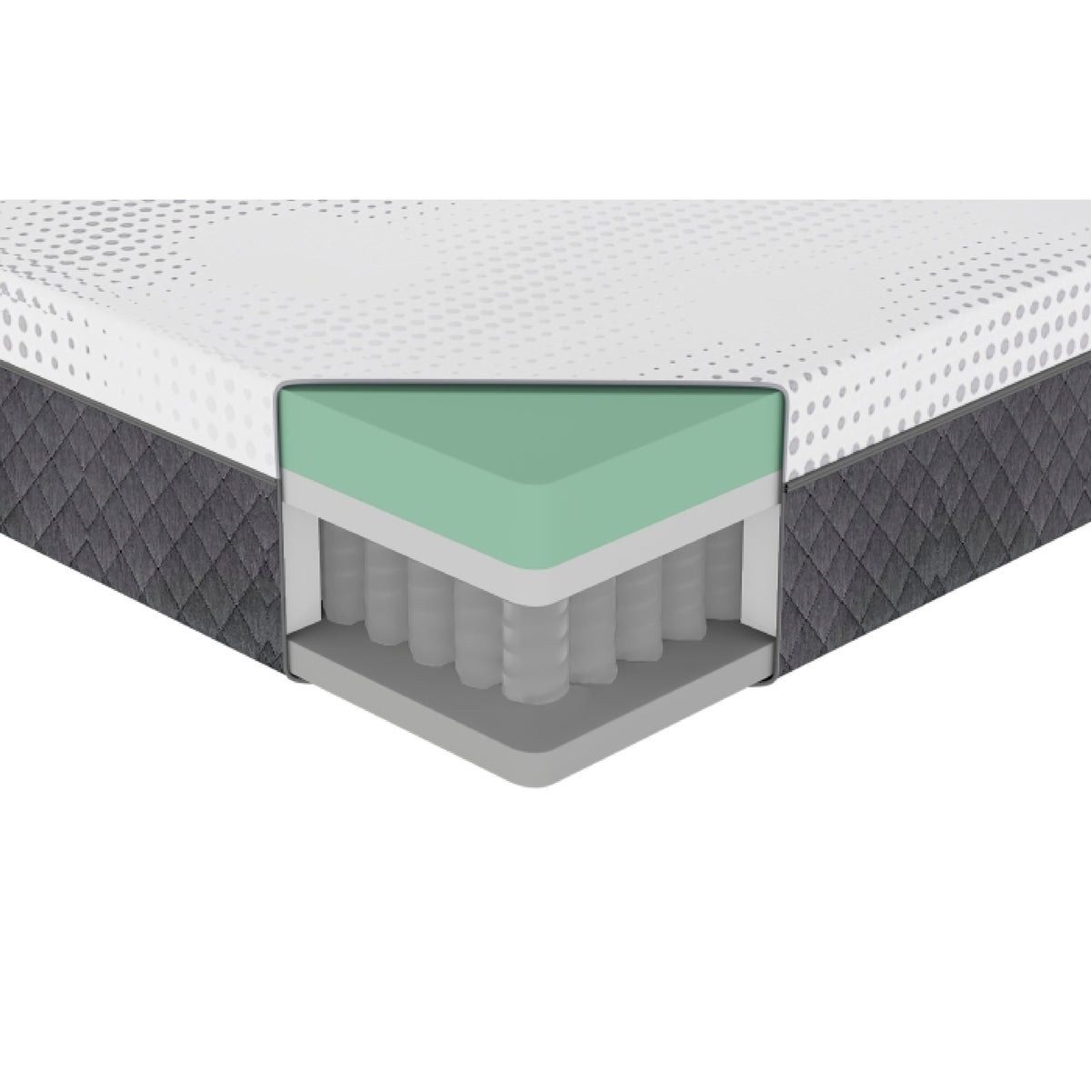 Mea King Size Mattress, Firm Green Tea Cool Gel Memory Foam, 12 Inch  - BM347845