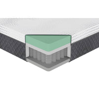 Mea Queen Size Mattress, Firm Green Tea Cool Gel Memory Foam, 12 Inch  - BM347847