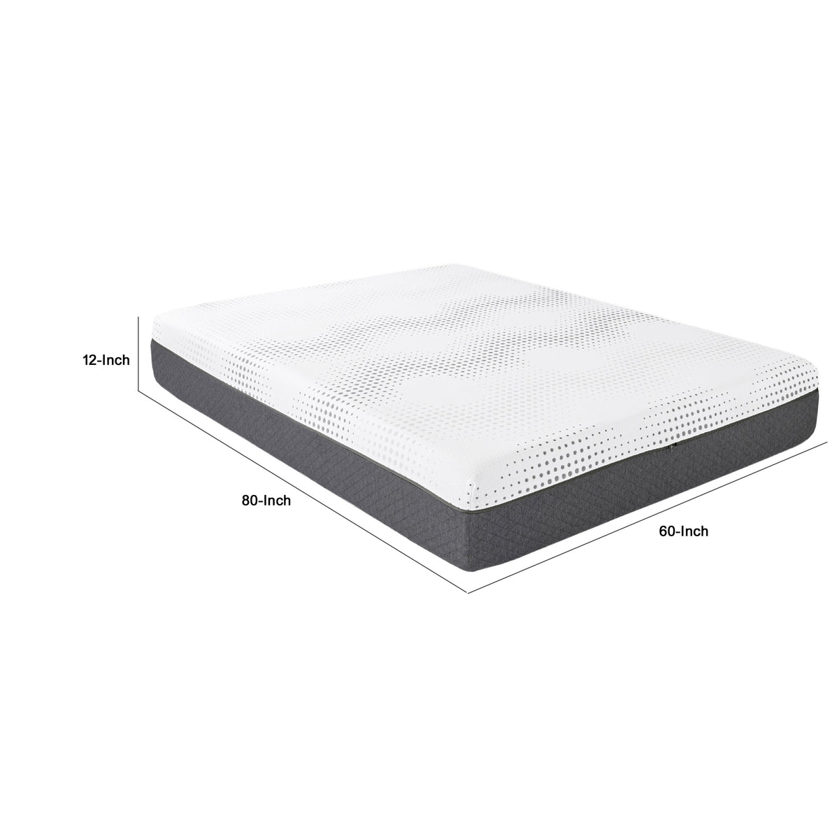 Mea Queen Size Mattress, Firm Green Tea Cool Gel Memory Foam, 12 Inch  - BM347847