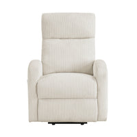 Pary Power Lift Chair, Armrests with Magazine Pocket, Beige Corduroy  - BM347868