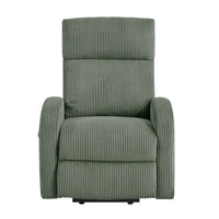Pary Power Lift Chair, Armrests with Magazine Pocket, Green Corduroy  - BM347870
