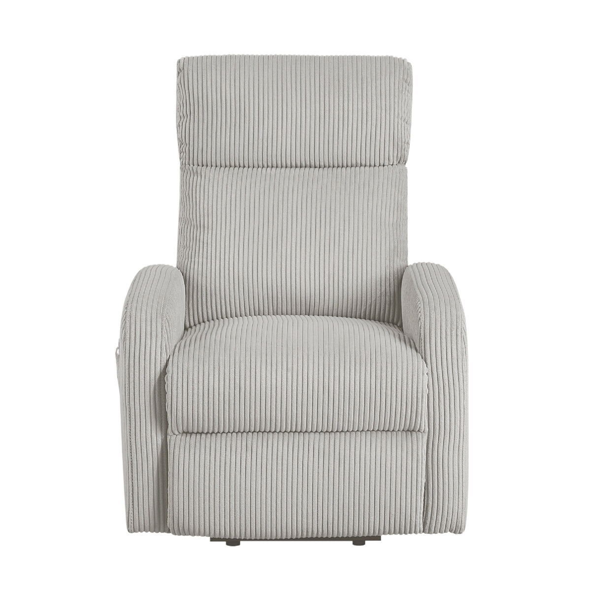 Pary Power Lift Chair, Armrests with Magazine Pocket, Light Gray Corduroy  - BM347871