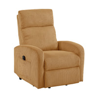 Pary Power Lift Chair, Armrests with Magazine Pocket, Yellow Corduroy  - BM347873