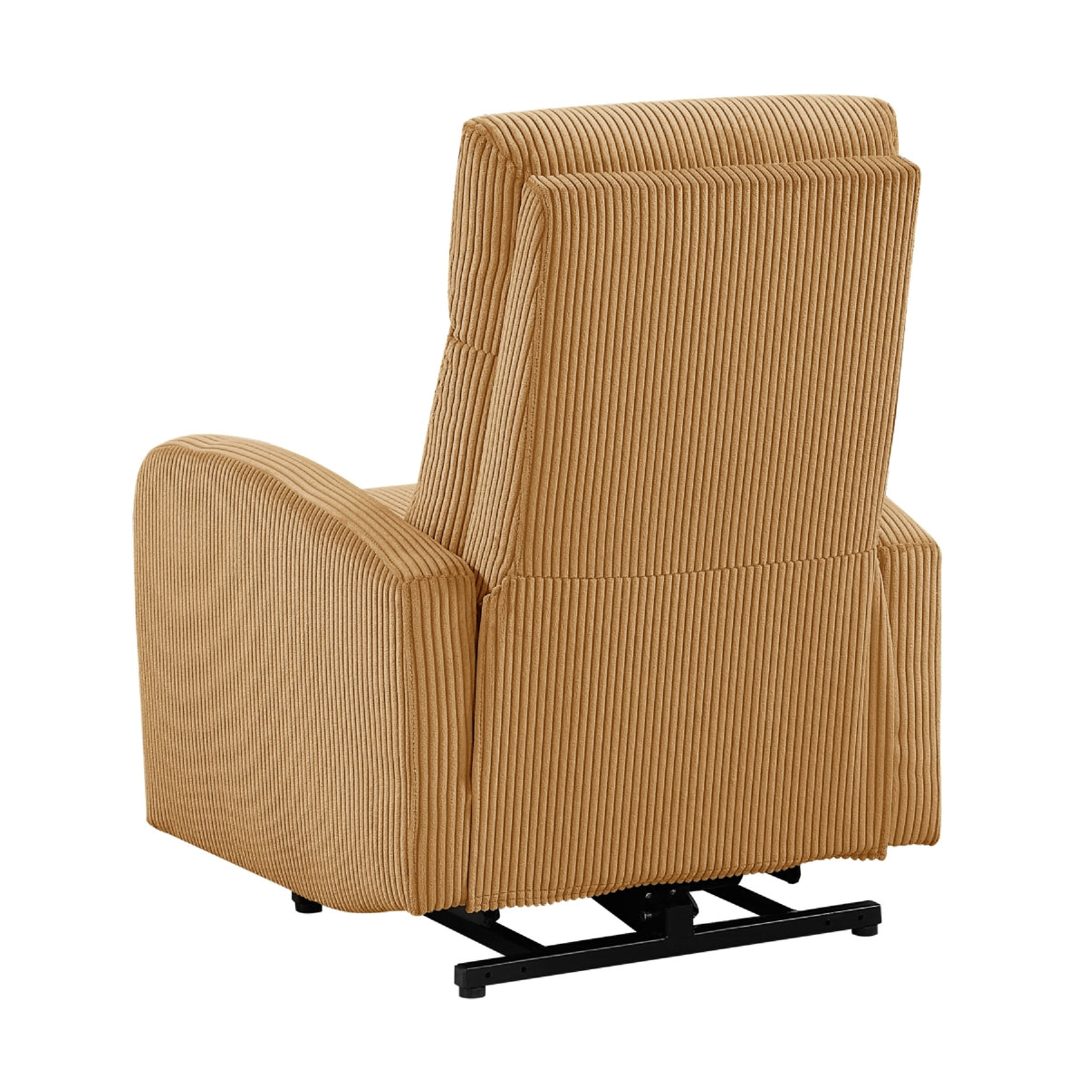 Pary Power Lift Chair, Armrests with Magazine Pocket, Yellow Corduroy  - BM347873