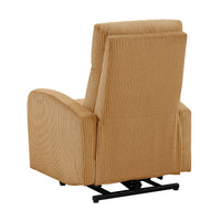 Pary Power Lift Chair, Armrests with Magazine Pocket, Yellow Corduroy  - BM347873