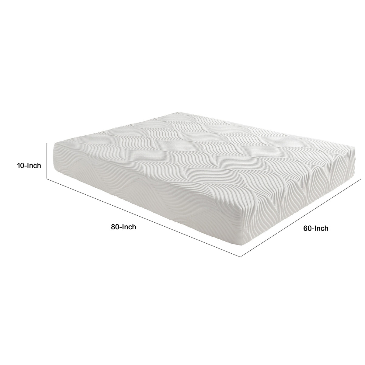 Mae Queen Size Mattress, Gel Memory Foam, Tencel Cover, 10 Inch  - BM347881