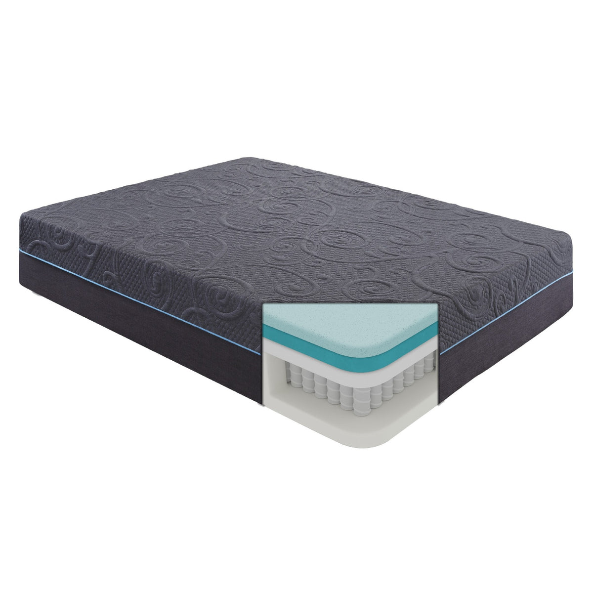 Kae Queen Size Mattress, Ultra Plush Hybrid Gel Memory Foam, 14 Inch  - BM347887