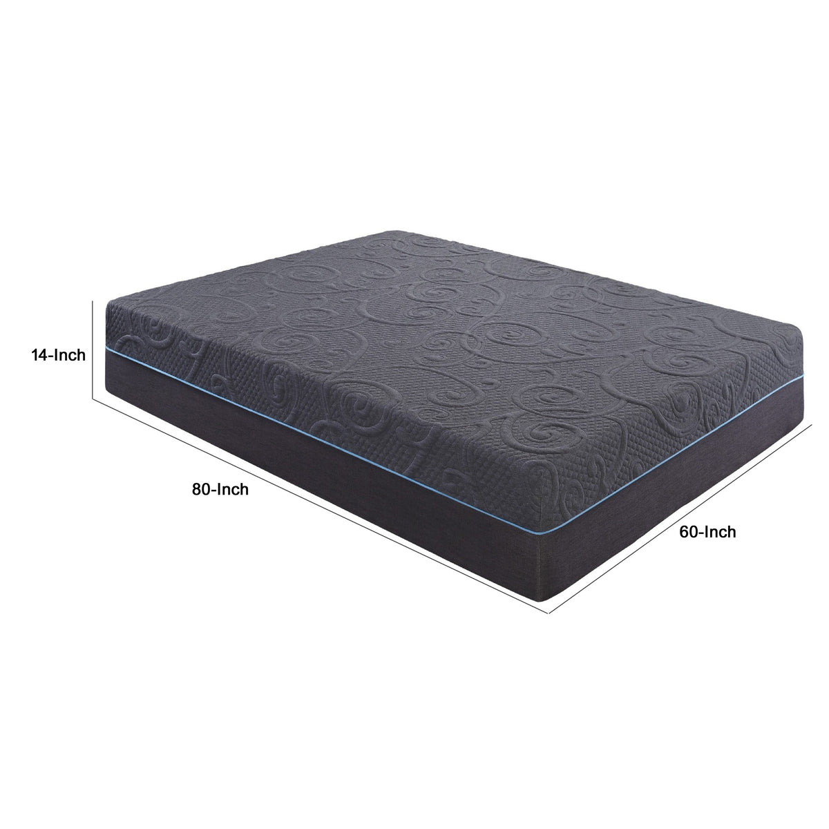 Kae Queen Size Mattress, Ultra Plush Hybrid Gel Memory Foam, 14 Inch  - BM347887