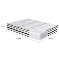 Via Full Size Mattress, 4 Layer Hybrid Green Tea Infused Foam, 12 Inch  - BM347892