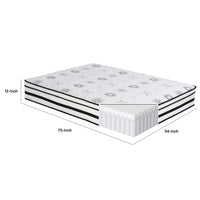 Via Full Size Mattress, 4 Layer Hybrid Green Tea Infused Foam, 12 Inch  - BM347892