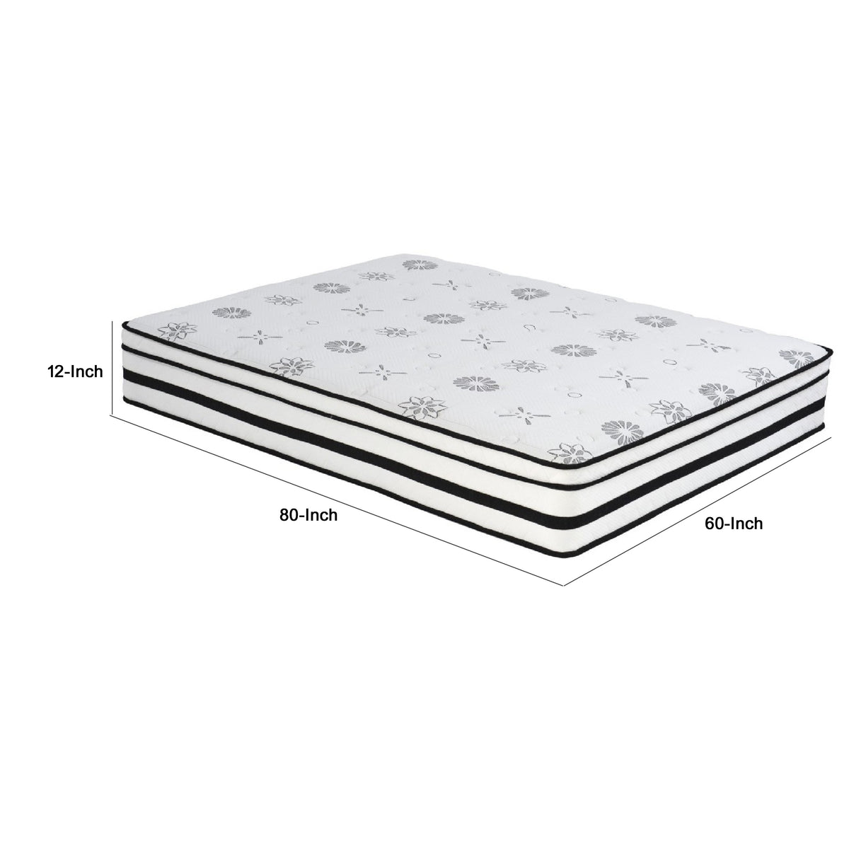 Via Queen Size Mattress, 4 Layer Hybrid Green Tea Infused Foam, 12 Inch  - BM347893