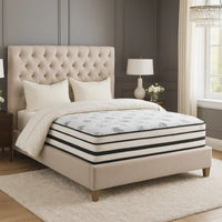 Via Queen Size Mattress, 4 Layer Hybrid Green Tea Infused Foam, 12 Inch  - BM347893