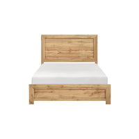 Eby California King Bed, Panel Design, Natural Brown Melamine Laminate  - BM347897