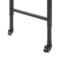 Sem Bed Desk, 72 Inch White Top w Adjustable Height, Black Metal Legs  - BM347920