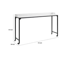 Sem Bed Desk, 72 Inch White Top w Adjustable Height, Black Metal Legs  - BM347920
