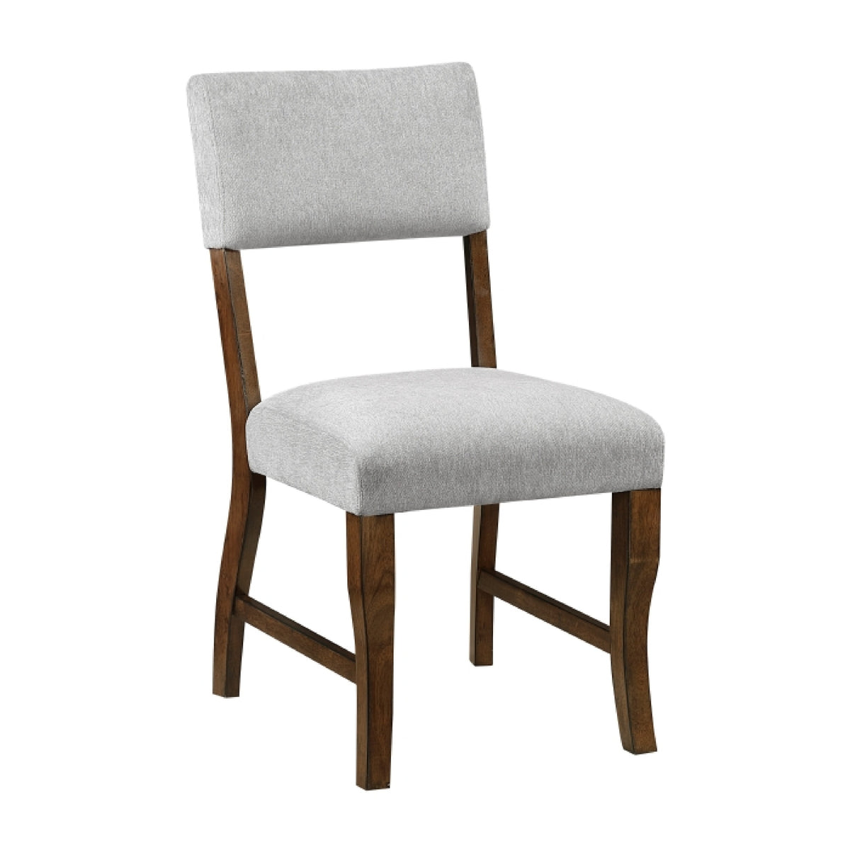 Ady Dining Side Chair Set of 2, Gray Chenille Seat and Back  - BM347923