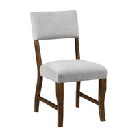 Ady Dining Side Chair Set of 2, Gray Chenille Seat and Back  - BM347923