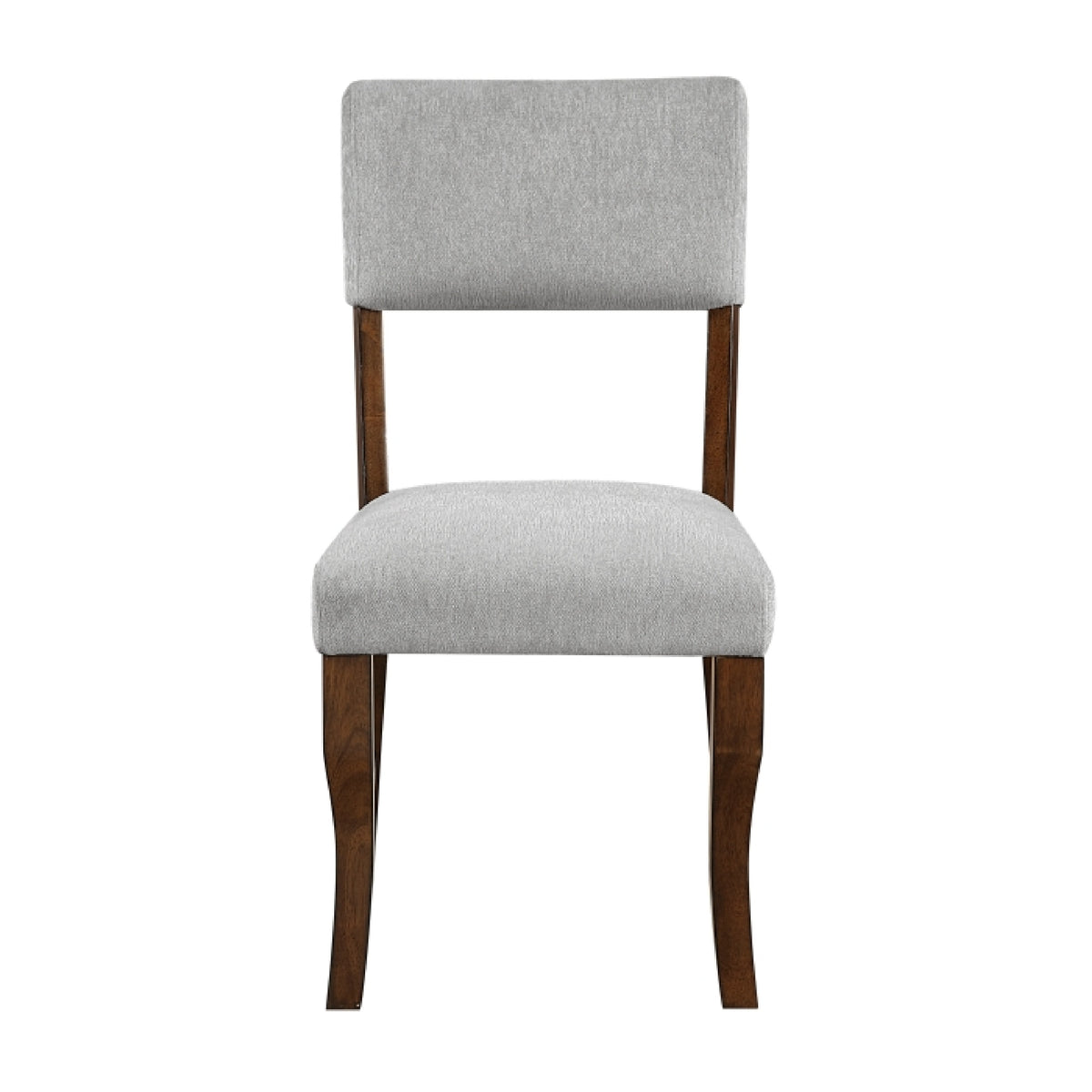 Ady Dining Side Chair Set of 2, Gray Chenille Seat and Back  - BM347923
