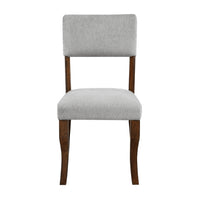 Ady Dining Side Chair Set of 2, Gray Chenille Seat and Back  - BM347923