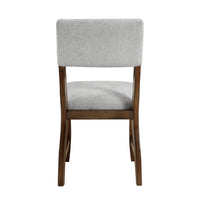 Ady Dining Side Chair Set of 2, Gray Chenille Seat and Back  - BM347923