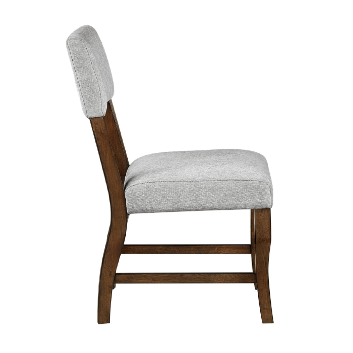 Ady Dining Side Chair Set of 2, Gray Chenille Seat and Back  - BM347923