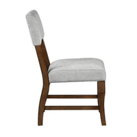 Ady Dining Side Chair Set of 2, Gray Chenille Seat and Back  - BM347923