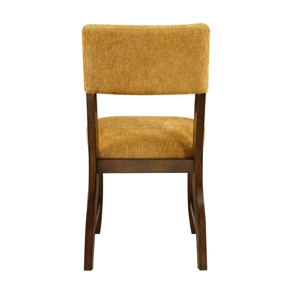 Ady Dining Side Chair Set of 2, Yellow Chenille Seat and Back  - BM347924