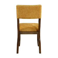 Ady Dining Side Chair Set of 2, Yellow Chenille Seat and Back  - BM347924