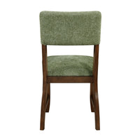 Ady Dining Side Chair Set of 2, Green Chenille Seat and Back  - BM347925