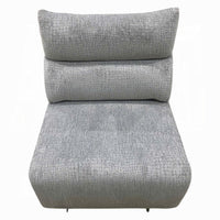 Falo Modular Power Motion Recliner Armless Chair, Light Gray Chenille - BM348351