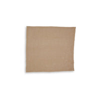 Tela Throw Blanket Set of 3, Machine Knitted, Textured Gold Polyester - BM348370