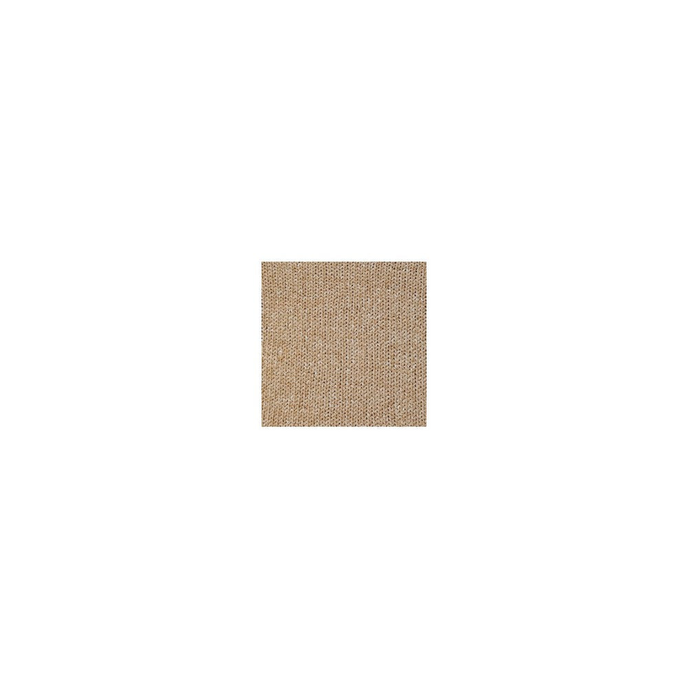 Tela Throw Blanket Set of 3, Machine Knitted, Textured Gold Polyester - BM348370