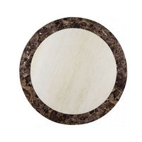 Arian 5pc Counter Dining Table Set with 4 Chairs, Faux Marble, Black - BM348405