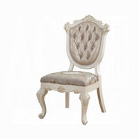 Cheny Dining Side Chair Set of 2, Faux Leather, Baroque Pearl Beige - BM348543