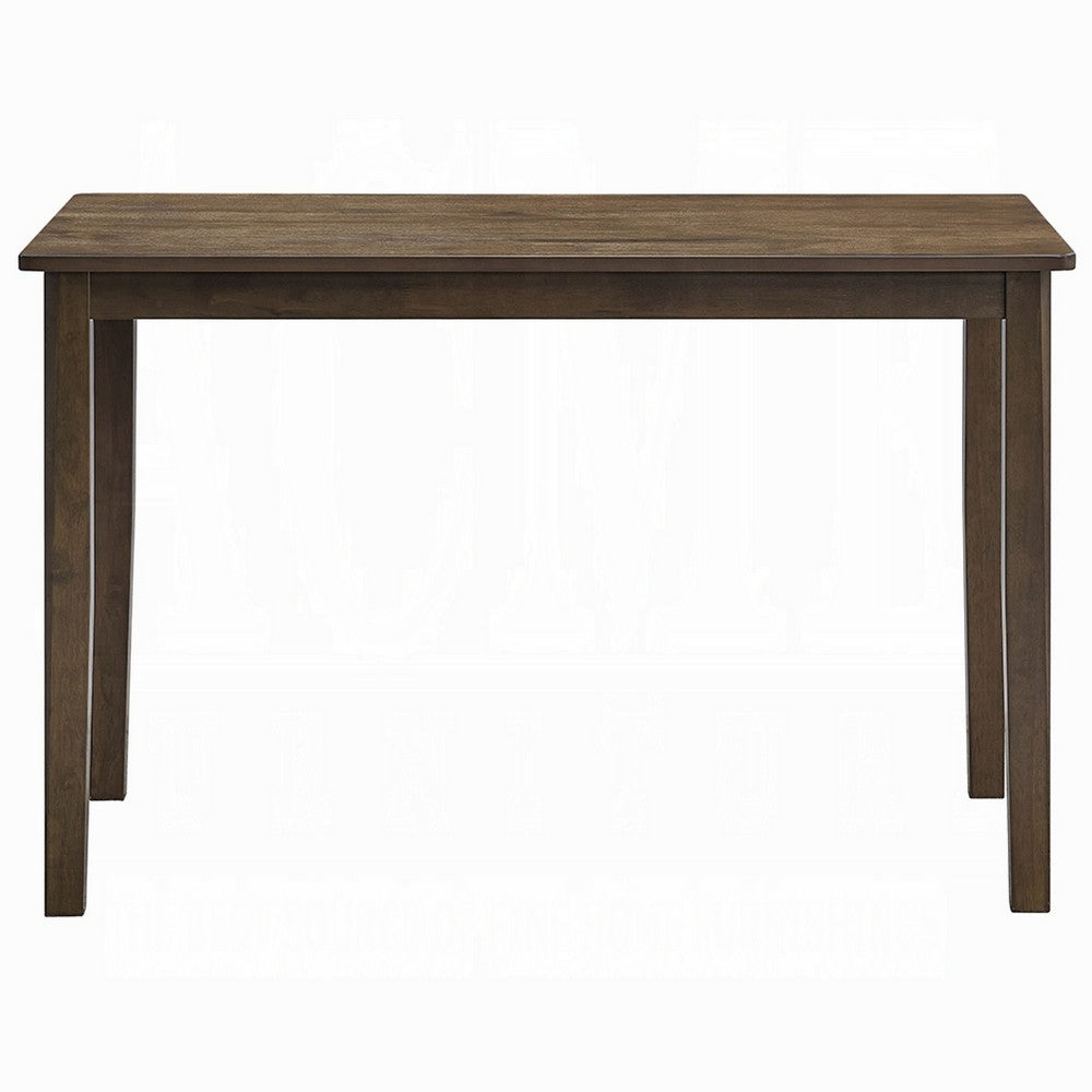 Dexy Dining Table, 47 Inch Rectangular Top, Farmhouse Walnut Brown - BM348572