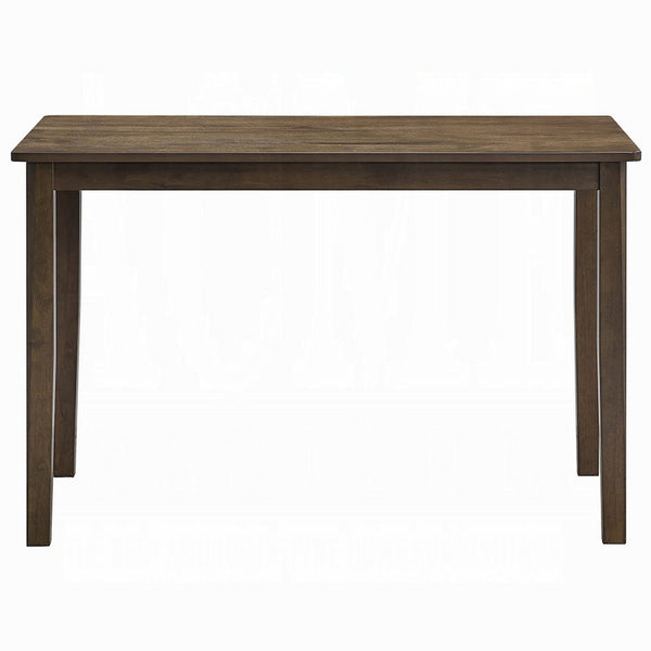 Dexy Dining Table, 47 Inch Rectangular Top, Farmhouse Walnut Brown - BM348572