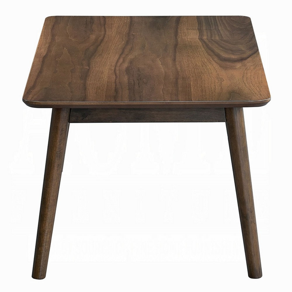 Fexy Coffee Table, 47 Inch Rectangular Top with Angled Legs, Walnut Brown - BM348575