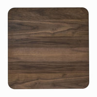 Fexy Side End Table, 24 Inch Square Top with Angled Legs, Walnut Brown - BM348576