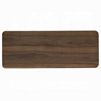 Fexy Sofa Console Table, 48 Inch Top with Lower Shelf, Walnut Brown - BM348577