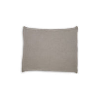 70 x 54 Leri Throw Blanket, Set of 3, Machine Knitted Gray Cotton - BM348597