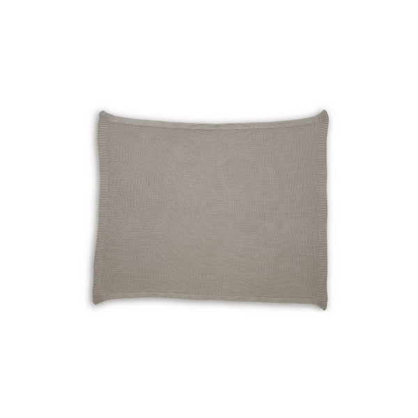 70 x 54 Leri Throw Blanket, Set of 3, Machine Knitted Gray Cotton - BM348597