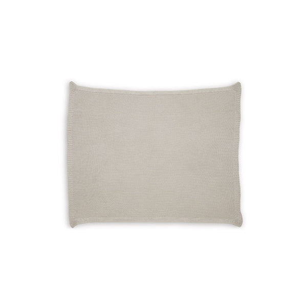 70 x 54 Leri Throw Blanket, Set of 3, Machine Knitted Beige Cotton - BM348599