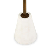 Cira Accent Table, 12 Inch Round Black and White Marble Top, Gold Metal - BM348764