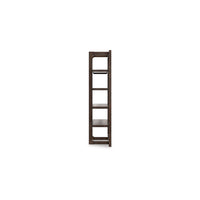 Kemu Modern Bookcase, 4 Open Shelves, 76 Inch Rustic Dark Brown Wood - BM348773
