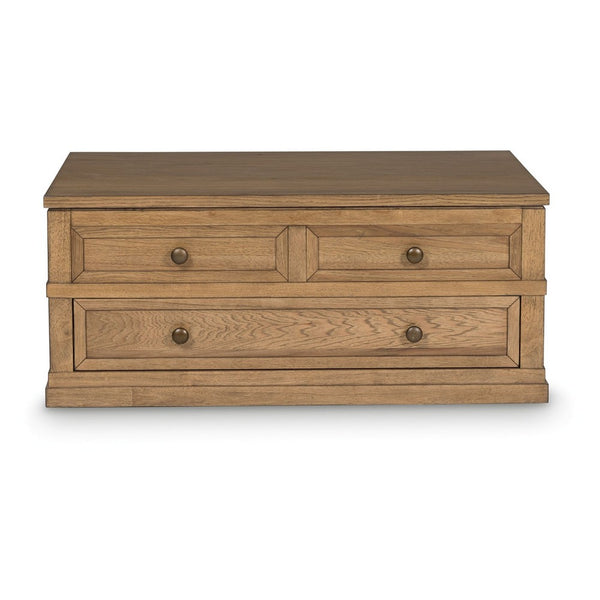 Dory Coffee Table, 42 Inch Rectangular Lift Top, 1 Drawer, Light Brown - BM348978