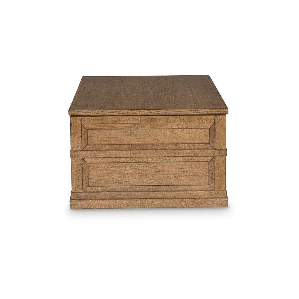 Dory Coffee Table, 42 Inch Rectangular Lift Top, 1 Drawer, Light Brown - BM348978
